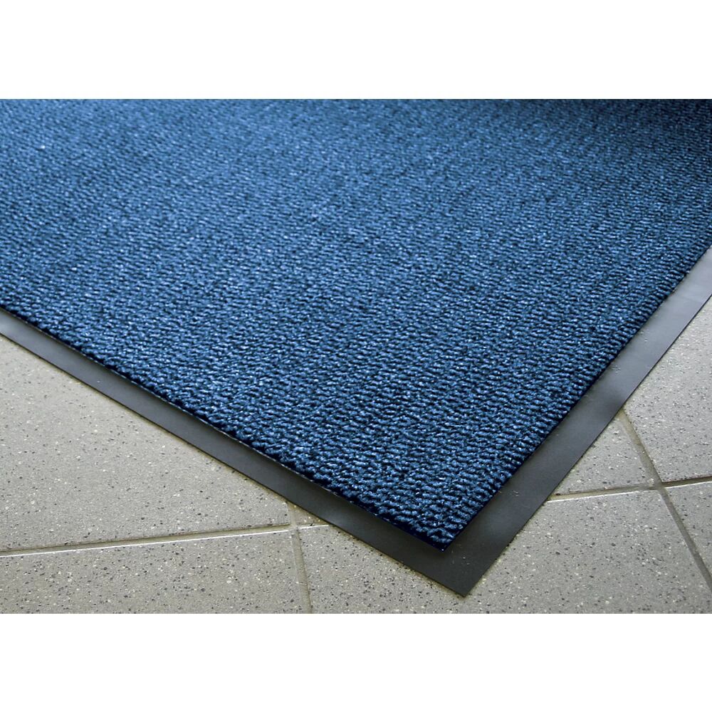 COBA Estera contra la suciedad para interiores, pelo de polipropileno, LxA 900 x 600 mm, UE 2 unid., negro / azul