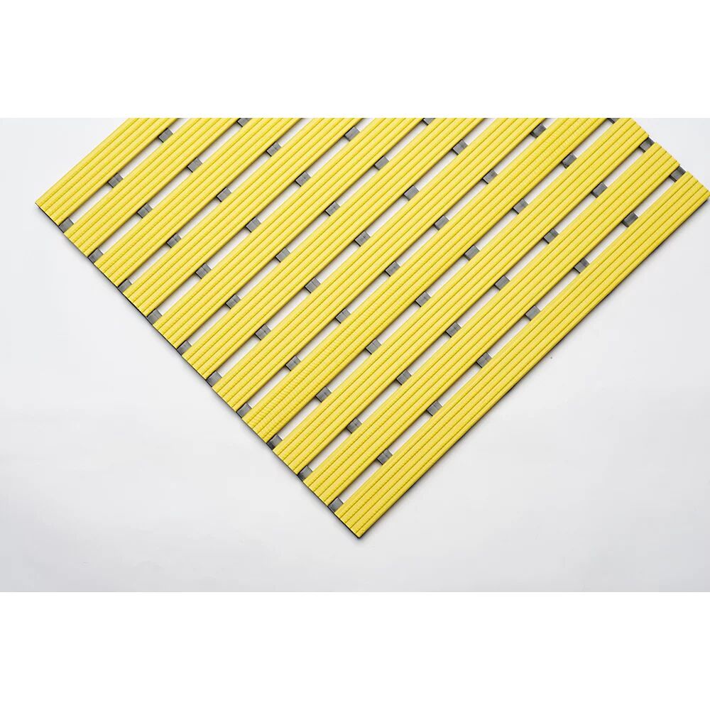 kaiserkraft Estera de PVC, por metro lin., superficie de paso de PVC duro, antideslizante, anchura 1000 mm, amarillo