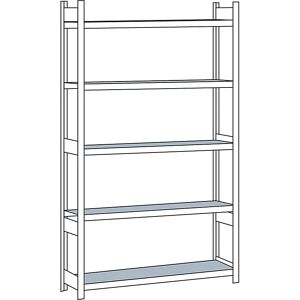 SCHULTE Estantería amplia, con baldas de acero, altura 3000 mm, anchura útil 1500 mm, estantería básica, profundidad 400 mm