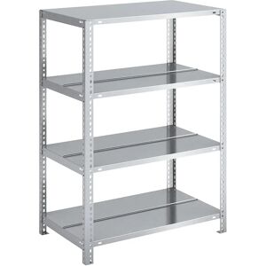 hofe Estantería atornillable para archivadores, galvanizada, altura de estantería 1150 mm, por dos lados, estantería básica, anchura x profundidad 750 x 600 mm