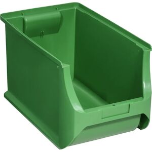 kaiserkraft Caja visualizable, L x A x H 355 x 205 x 200 mm, UE 8 unid., verde