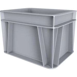 kaiserkraft Euro-recipiente apilable, capacidad 3 l, L x A x H 200 x 150 x 145 mm, PP, gris, a partir de 10 unid.