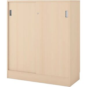 kaiserkraft Armario Chicago con puertas correderas, H x A x P 1353 x 1215 x 400 mm, abedul