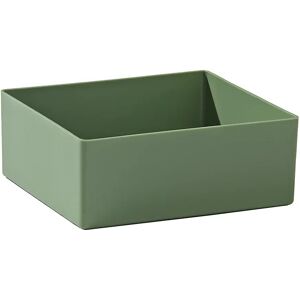 kaiserkraft Caja insertable de tamaño especial, poliestireno, UE 50 unid., L x A x H 130 x 115 x 50 mm, verde