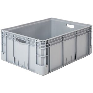 kaiserkraft Recipiente industrial, capacidad 132 l, L x A x H 800 x 600 x 320 mm, gris