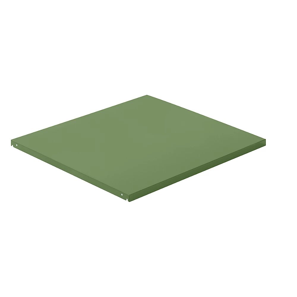 LISTA Balda superior de chapa de acero, A x P 1290 x 1260 mm, carga por balda 100 kg, verde reseda