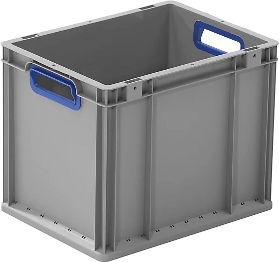 kaiserkraft Recipiente euronorma para cargas pesadas, capacidad 30 l, UE 4 unid., color del asa azul