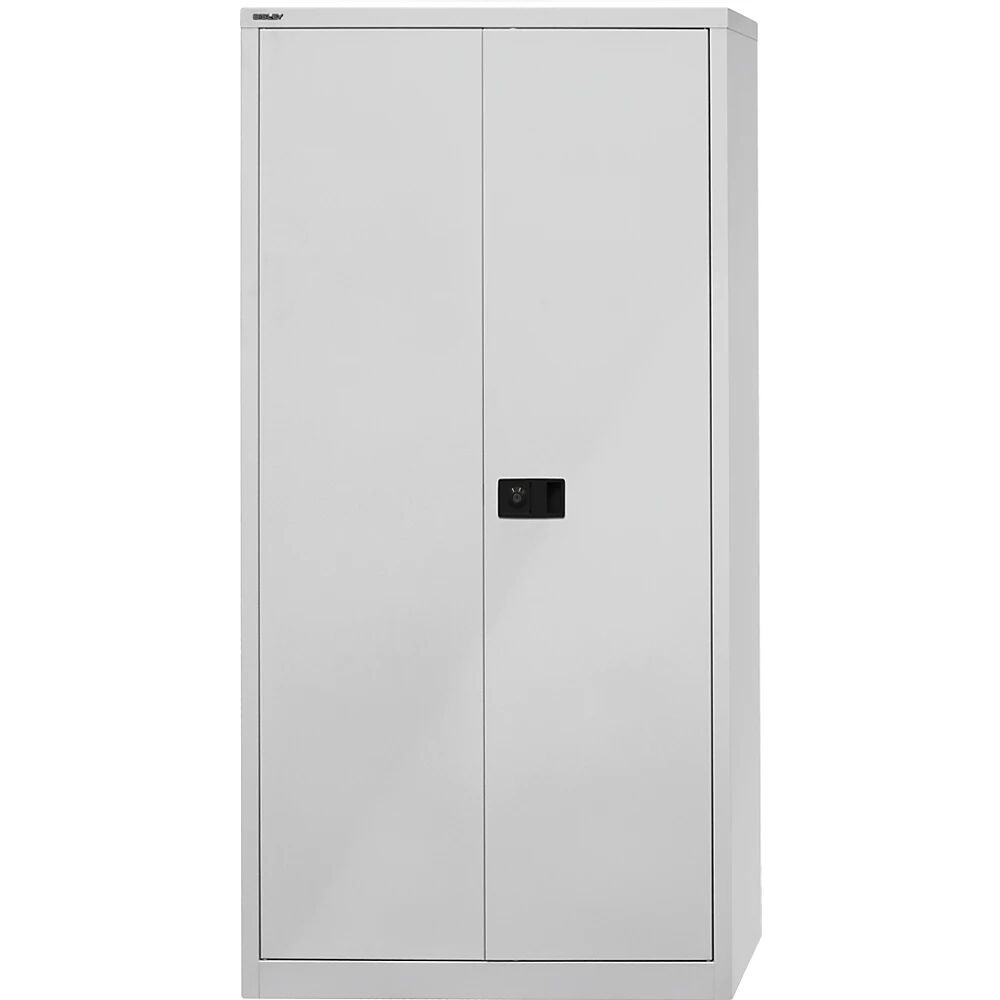 BISLEY Armario de puertas batientes UNIVERSAL, H x A x P 1950 x 914 x 400 mm, 4 baldas galvanizadas, 5 pisos de archivadores, gris luminoso