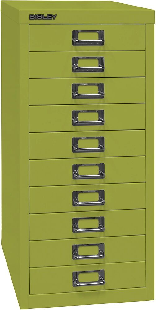 BISLEY Serie 29 MultiDrawer™, DIN A4, 10 cajones, verde