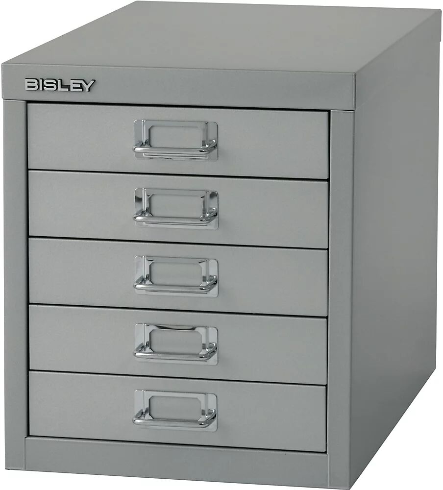 BISLEY Serie 39 MultiDrawer™, DIN A4, 5 cajones, plateado