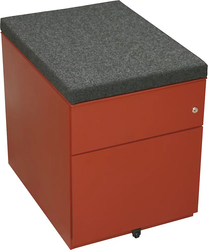 BISLEY Cojín de asiento, A x P 422 x 567 mm, gris