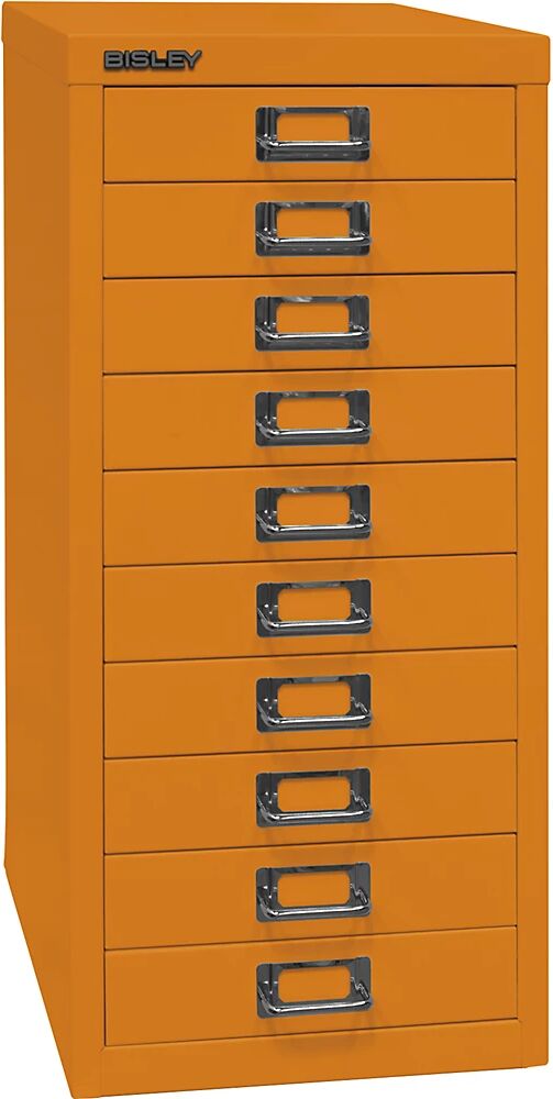 BISLEY Serie 29 MultiDrawer™, DIN A4, 10 cajones, naranja