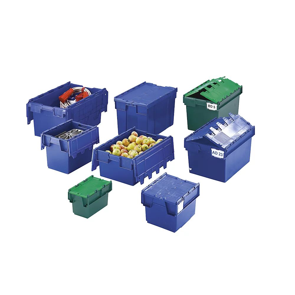 kaiserkraft Recipiente apilable reutilizable KAIMAN, capacidad 80 l, L x A x H 710 x 460 x 368 mm, verde, a partir de 10 unid.