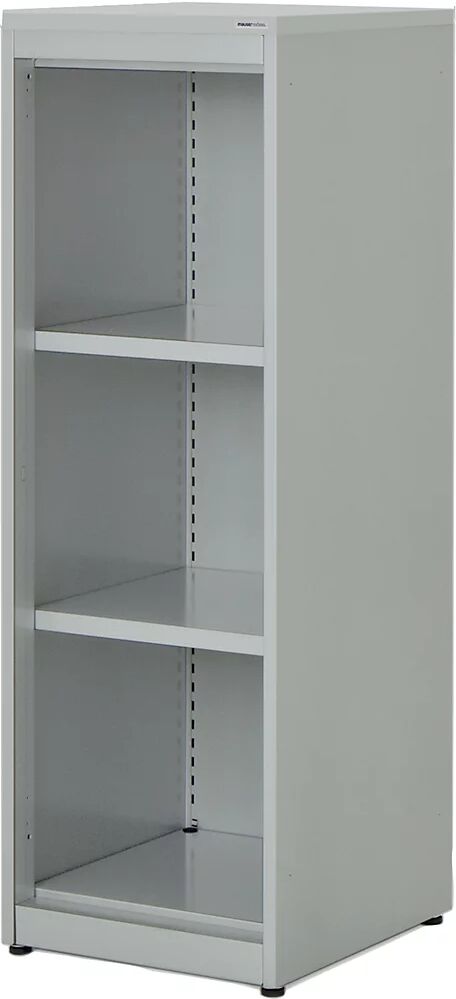 mauser Estantería combinada, H x A x P 1180 x 400 x 432 mm, tablero de plástico, 2 baldas, gris luminoso