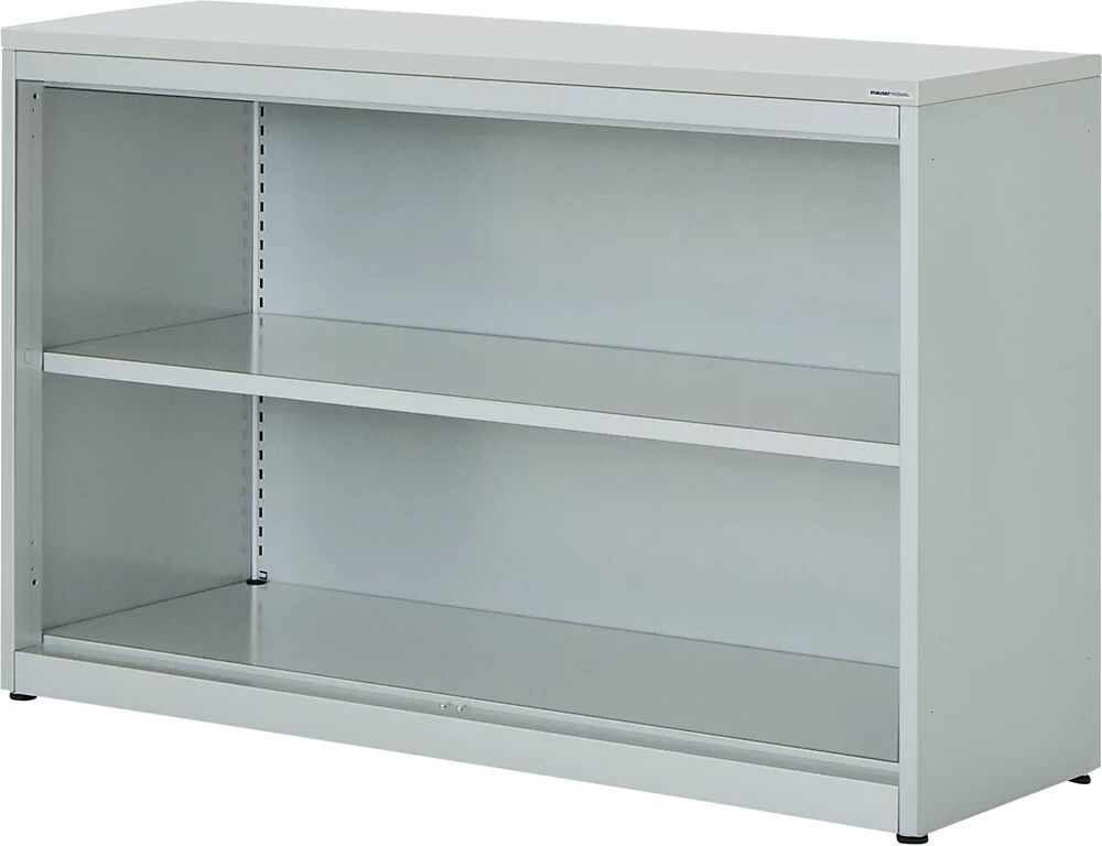 mauser Estantería combinada, H x A x P 830 x 1200 x 432 mm, tablero de plástico, 1 balda, gris luminoso