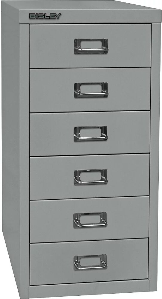 BISLEY Serie 29 MultiDrawer™, DIN A4, 6 cajones, plateado