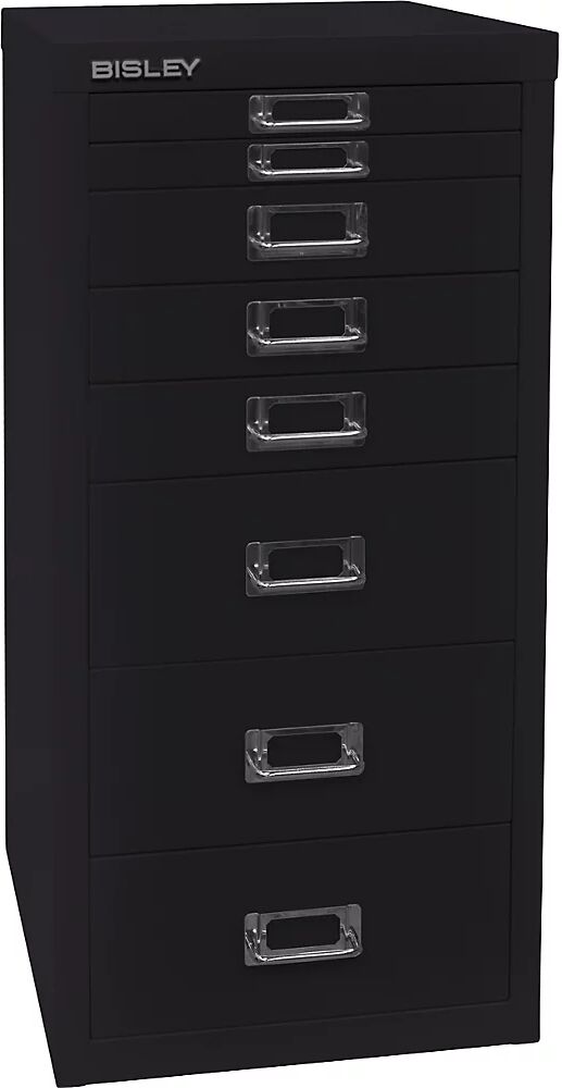 BISLEY Serie 29 MultiDrawer™, DIN A4, 8 cajones, negro