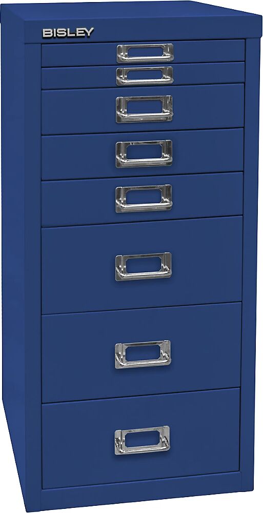 BISLEY Serie 29 MultiDrawer™, DIN A4, 8 cajones, azul oxford