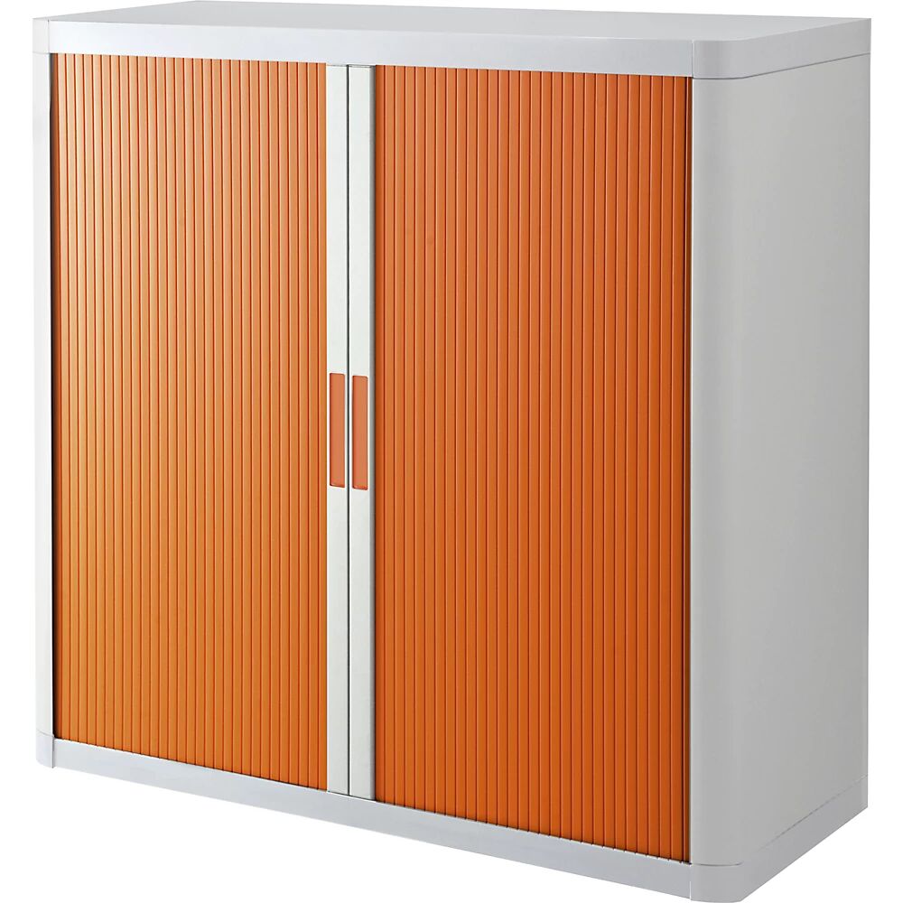 Paperflow Armario de persiana easyOffice®, 2 baldas, altura 1040 mm, blanco / naranja