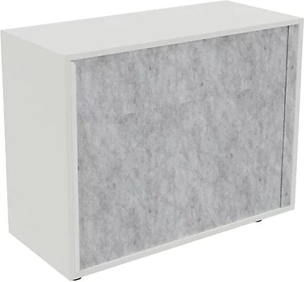 kaiserkraft Armario de persiana NEOTEX con frente acústico, H x A x P 775 x 1000 x 440 mm, frente gris marmóreo