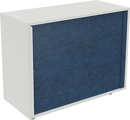 kaiserkraft Armario de persiana NEOTEX con frente acústico, H x A x P 775 x 1000 x 440 mm, frente azul atlántico