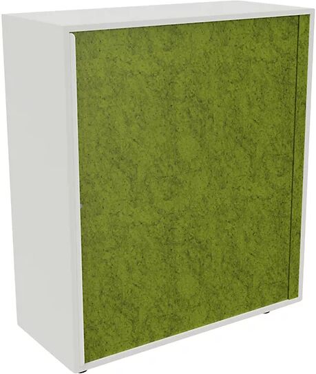 kaiserkraft Armario de persiana NEOTEX con frente acústico, H x A x P 1150 x 1000 x 440 mm, frente verde manzana