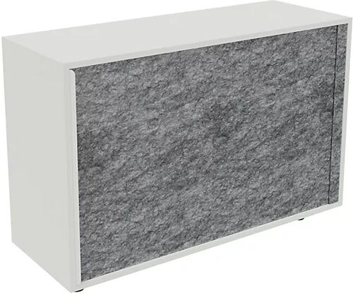 kaiserkraft Armario de persiana NEOTEX con frente acústico, H x A x P 775 x 1200 x 440 mm, frente gris granito