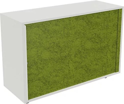 kaiserkraft Armario de persiana NEOTEX con frente acústico, H x A x P 775 x 1200 x 440 mm, frente verde manzana