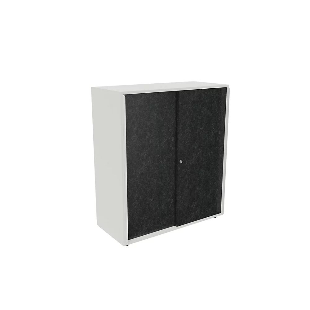 kaiserkraft Armario de puertas correderas NEOTEX con frente acústico, H x A x P 1150 x 1000 x 440 mm, frente antracita