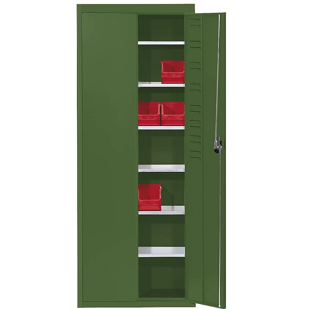 mauser Armario-almacén, sin cajas visualizables, H x A x P 1740 x 680 x 280 mm, monocolor, verde reseda