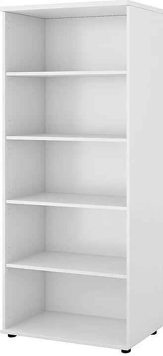 kaiserkraft Estantería de oficina Portland, H x A x P 1845 x 800 x 420 mm, blanco cepillado