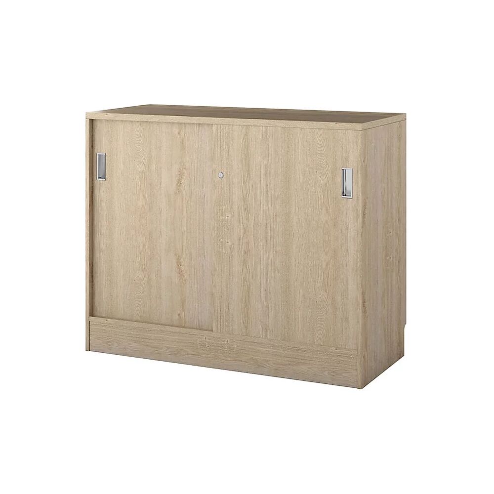 kaiserkraft Armario Chicago con puertas correderas, H x A x P 948 x 1215 x 400 mm, roble