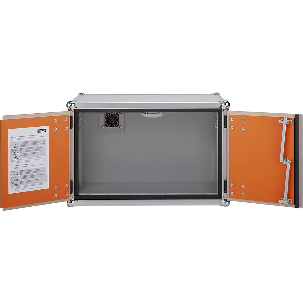 CEMO Armario de seguridad para almacenar baterías, A x P 800 x 660 mm, sin patas