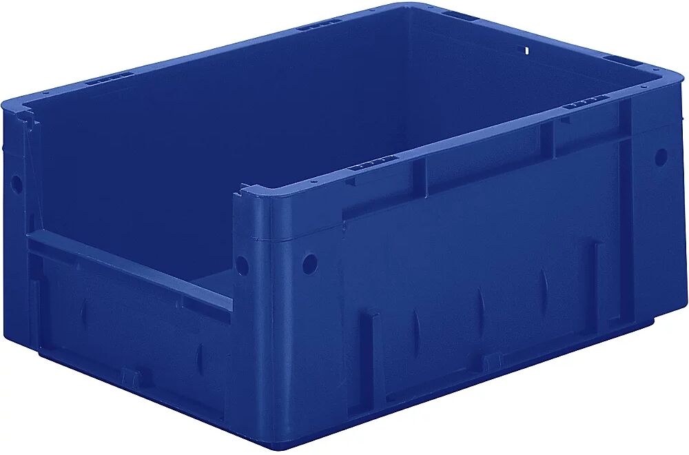 kaiserkraft Recipiente apilable euronorma, capacidad 14,5 l, L x A x H 400 x 300 x 175 mm, UE 4 unid., azul