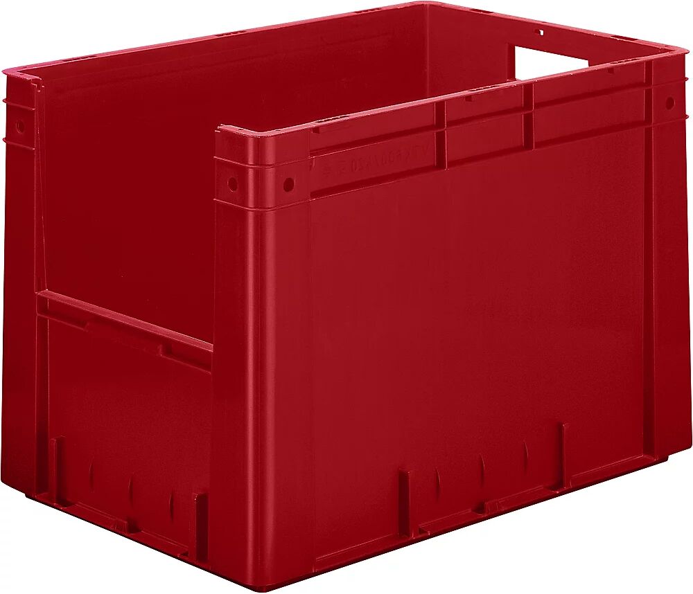 kaiserkraft Recipiente apilable euronorma, capacidad 80 l, L x A x H 600 x 400 x 420 mm, UE 2 unid., rojo