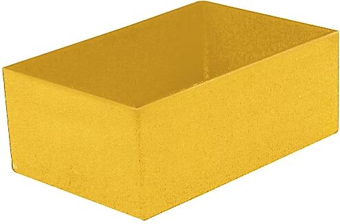 kaiserkraft Caja insertable, altura 63 mm, amarillo, LxA 162x108 mm, UE 50 unidades