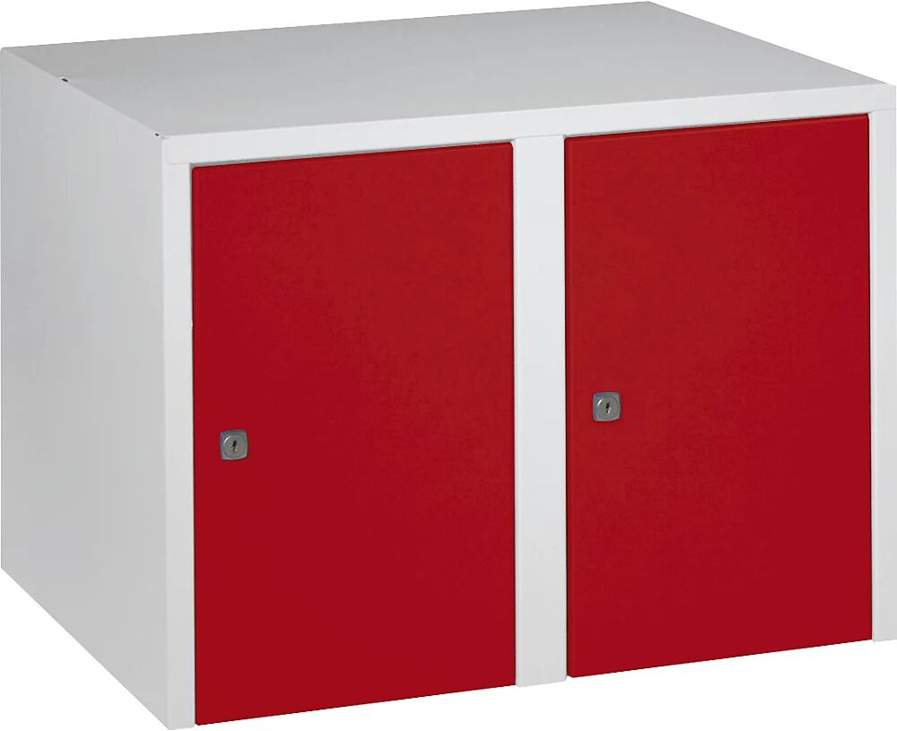 Wolf Altillo, 2 compartimentos, HxAxP 445 x 600 x 500 mm, rojo vivo