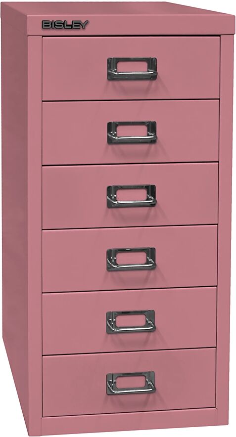 BISLEY Serie 29 MultiDrawer™, DIN A4, 6 cajones, rosa