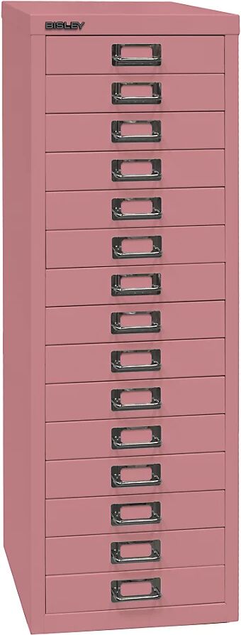 BISLEY Serie 39 MultiDrawer™, DIN A4, 15 cajones, rosa