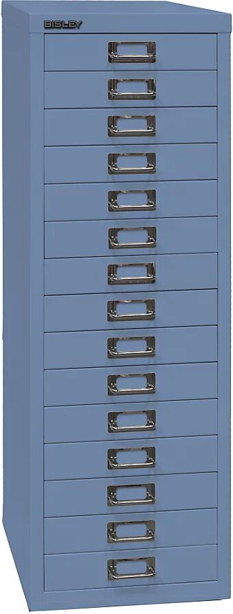 BISLEY Serie 39 MultiDrawer™, DIN A4, 15 cajones, azul