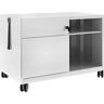 BISLEY Note™ CADDY, H x A x P 563 x 800 x 490 mm, a la izquierda 1 cajón universal y archivador colgante, gris luminoso