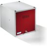 Wolf Casillero individual bajo llave, ampliable, H x A x P 400 x 400 x 500 mm, con cerradura de cilindro de seguridad, puerta en rojo vivo