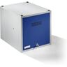 Wolf Casillero individual bajo llave, ampliable, H x A x P 400 x 400 x 500 mm, con cerradura de cilindro de seguridad, puerta en azul genciana