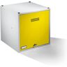 Wolf Casillero individual bajo llave, ampliable, H x A x P 500 x 500 x 500 mm, para candado, puerta en amarillo zinc