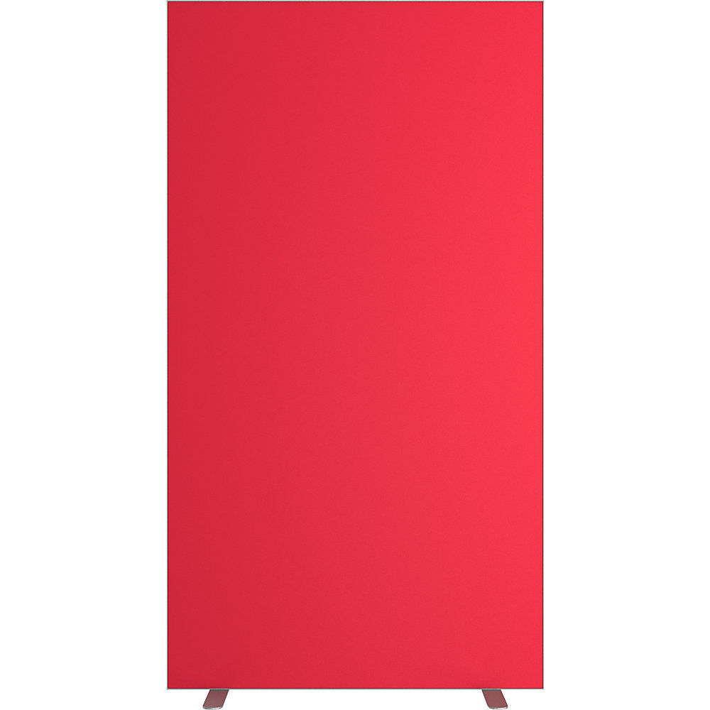 kaiserkraft Pared separadora easyScreen, monocolor, con aislamiento acústico, rojo, anchura 940 mm