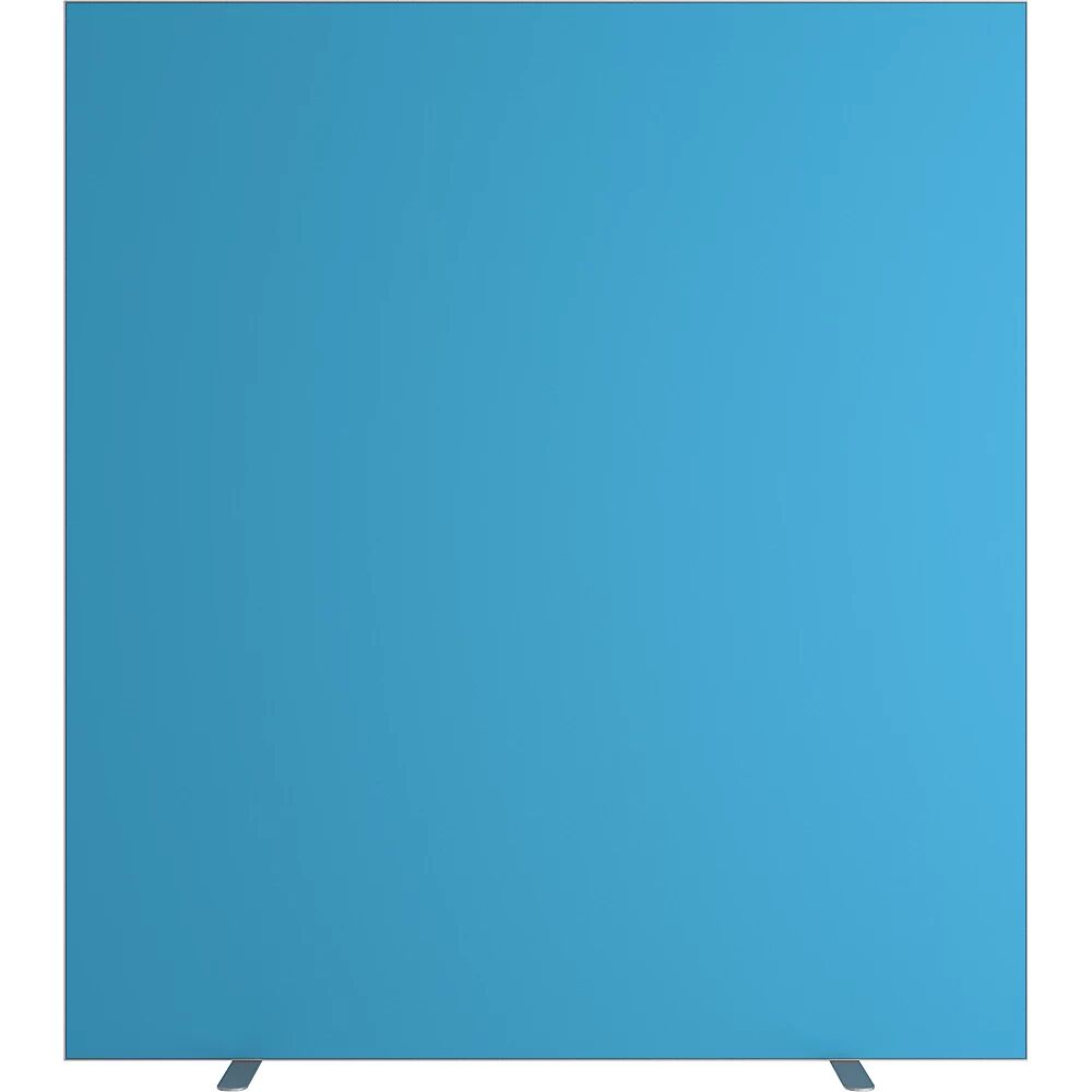 kaiserkraft Pared separadora easyScreen, monocolor, con aislamiento acústico, azul, anchura 1600 mm