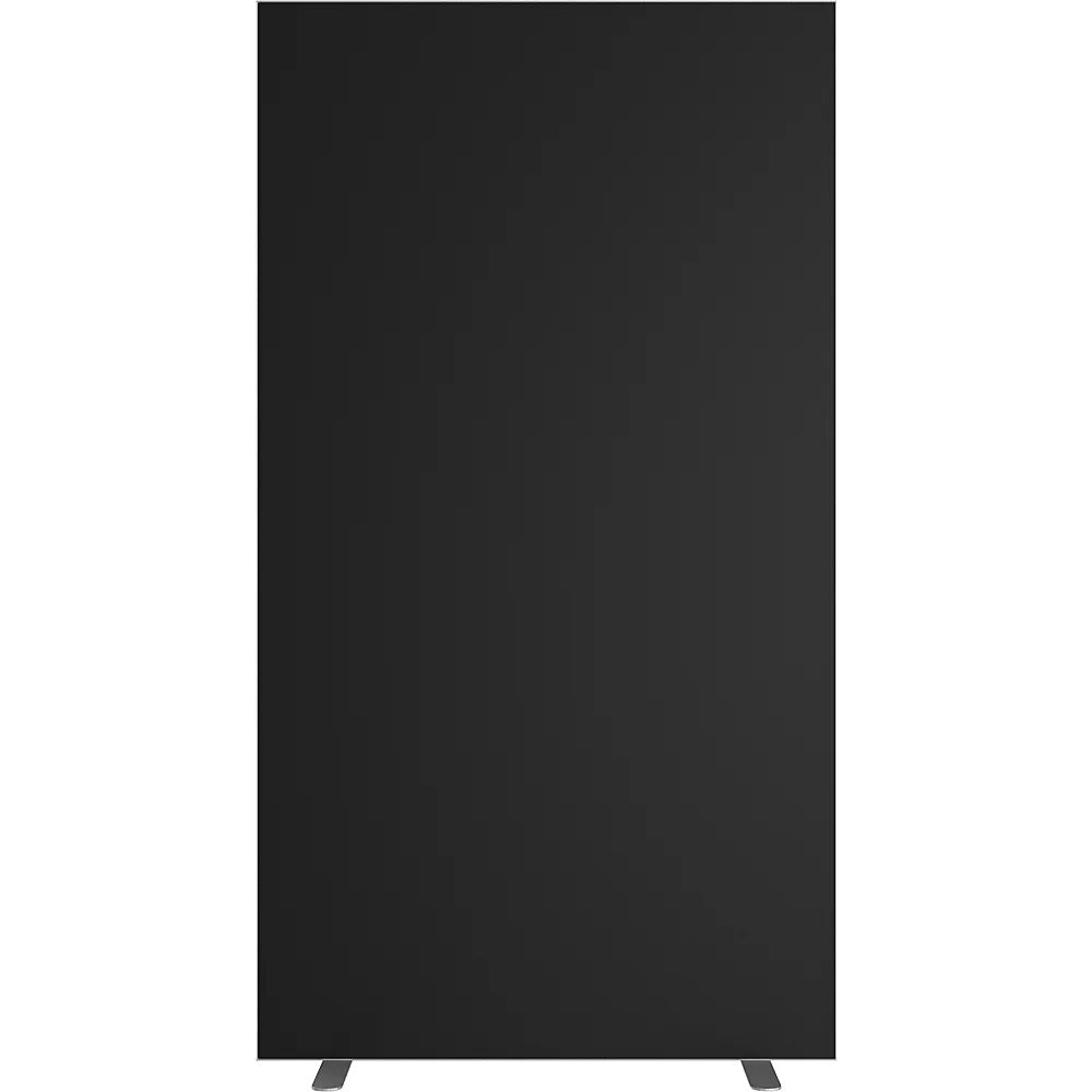 kaiserkraft Pared separadora easyScreen, monocolor, con aislamiento acústico, negro, anchura 940 mm