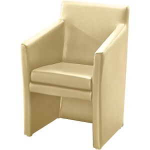 kaiserkraft Sillón de club, angular, H x A x P 850 x 575 x 530 mm, tapizado de poliuretano, beige