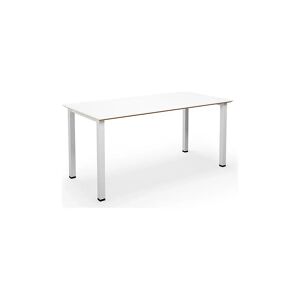 kaiserkraft Mesa multiusos DUO-U Trend, tablero recto, A x P 1600 x 800 mm, blanco, blanco