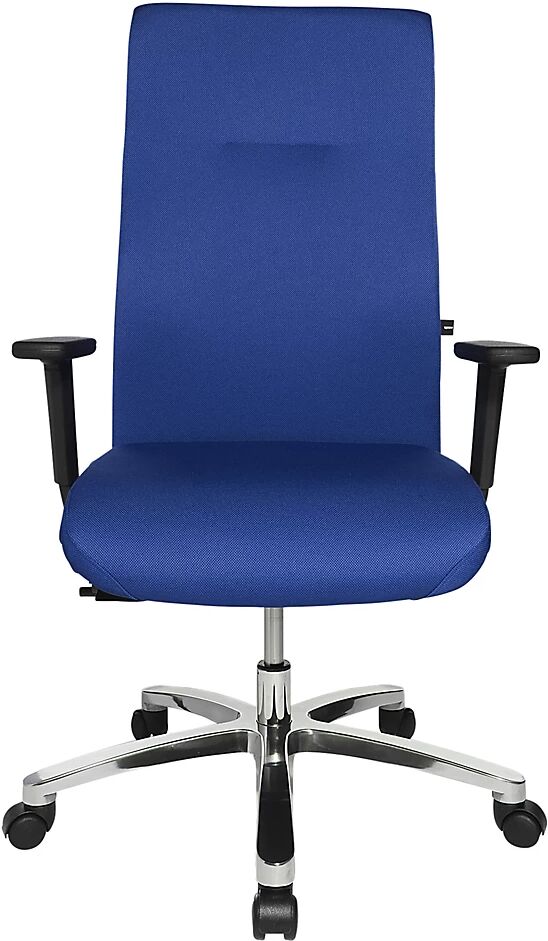 Topstar Silla giratoria ergonómica BIGSTAR20, mecanismo sincrónico por puntos, carga máx. 150 kg, azul